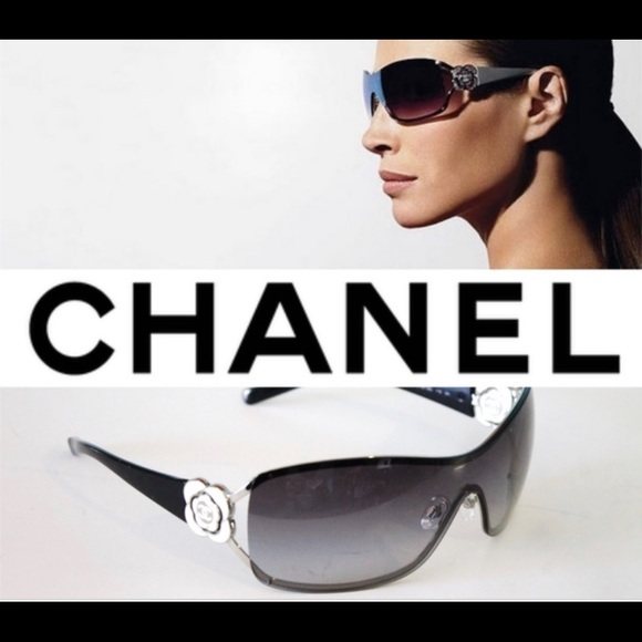 Chanel black wrap rimless sunglasses - Picture 10 of 10